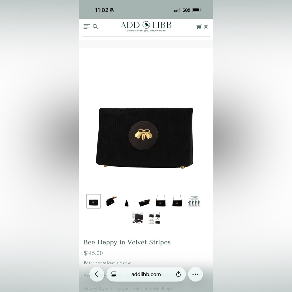 Add Libb Bee Happy in Velvet Stripe
